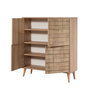 Hanah Home Multilux - 728 Armario Multiusos Roble Sonoma